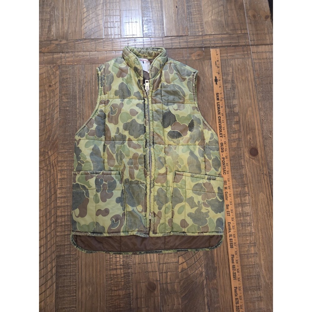 Vintage Zero Wear By Hyman Puffer Vest Camo USA